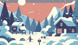 冬天漫画图片,漫画中的温馨时光